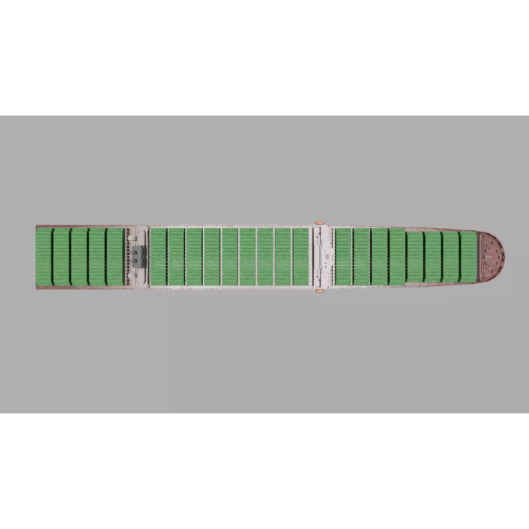 High-Poly Container Ship 3D Model – Realistic Vessel for Animation, FBX - View 7