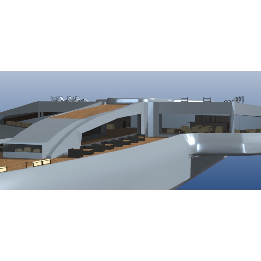 Estrella Luxury Yacht 3D Model – High Poly Watercraft, FBX, PBR - View 11
