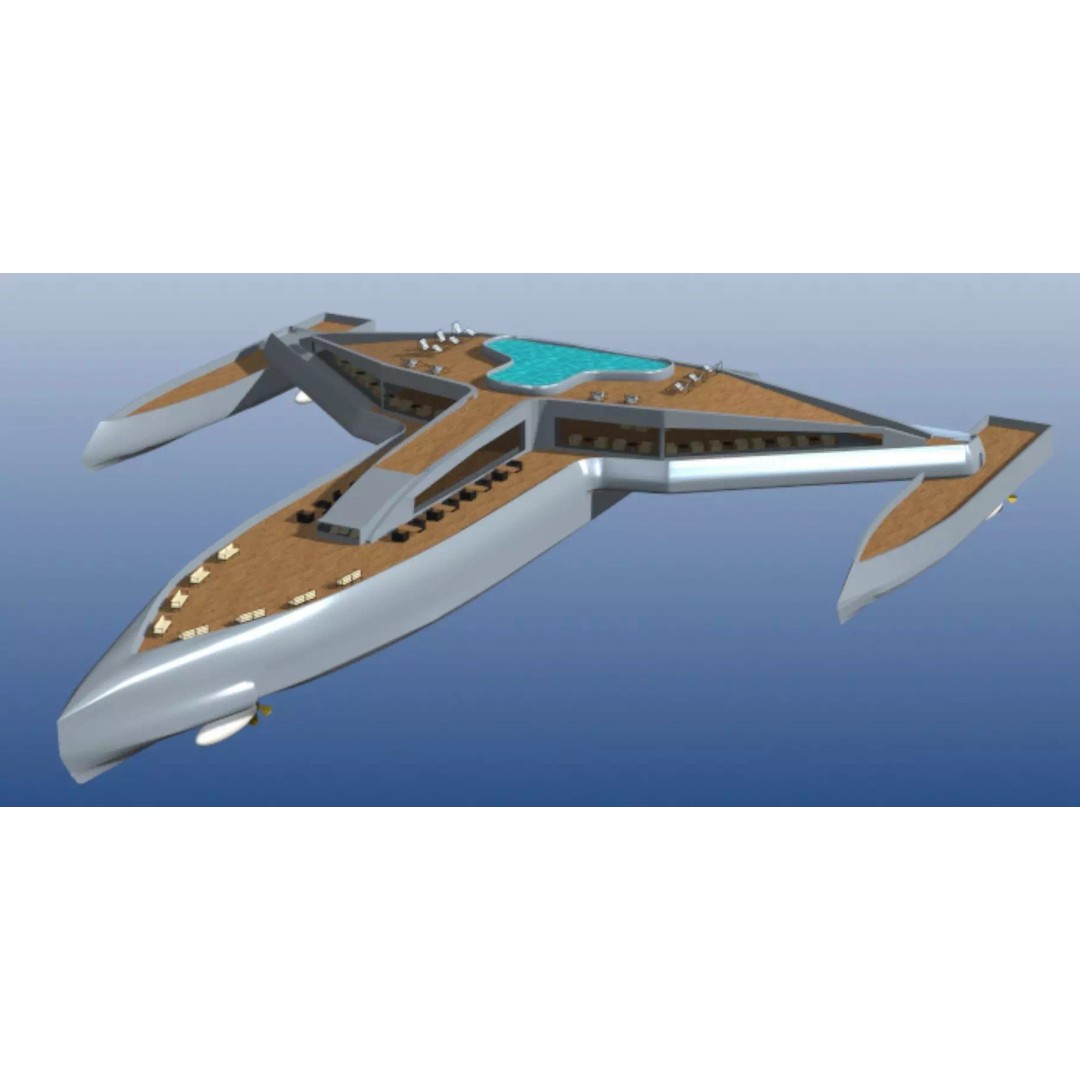 Estrella Luxury Yacht 3D Model – High Poly Watercraft, FBX, PBR - View 2