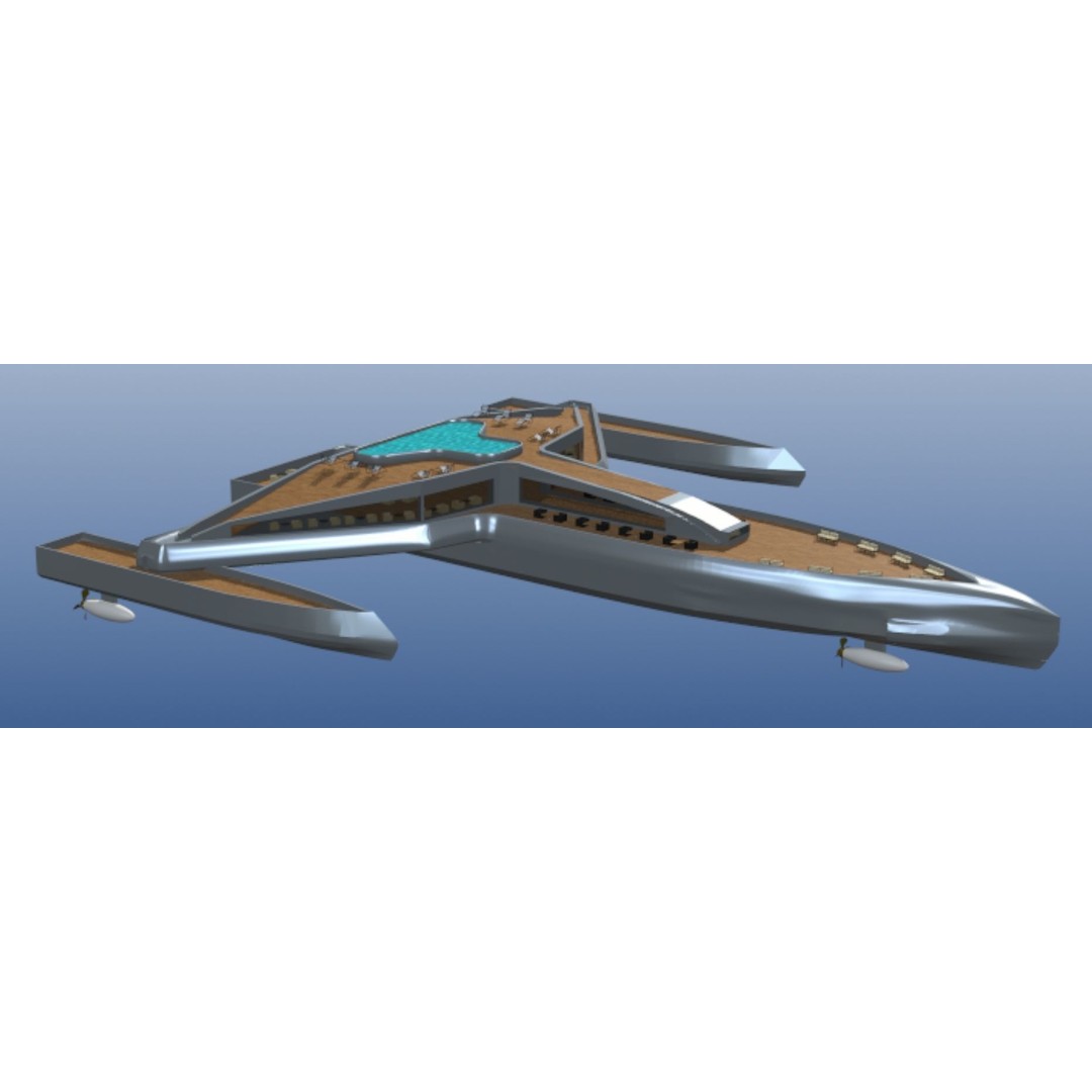 Estrella Luxury Yacht 3D Model – High Poly Watercraft, FBX, PBR - View 7