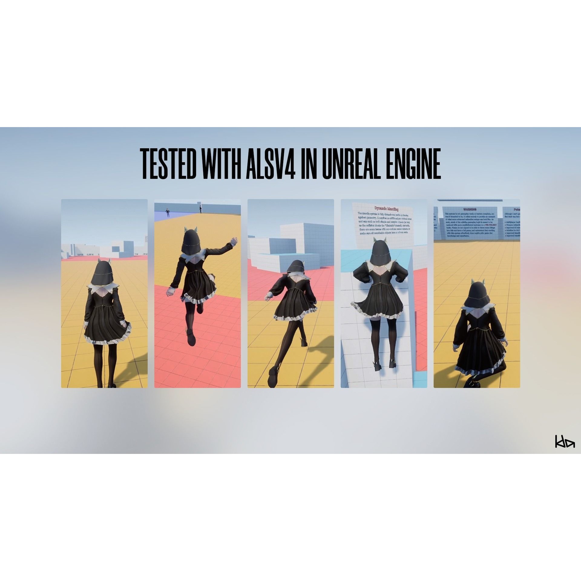 Priestess Girl - Low-Poly Game-Ready 3D Model - View 10