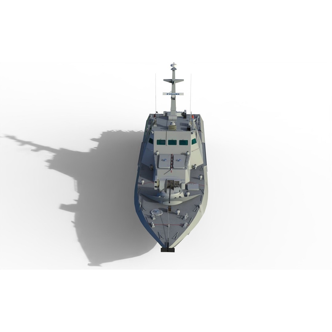 Ukrainian Gyurza-M Class Artillery Boat 3D Model – Game Ready FBX Asset - View 9