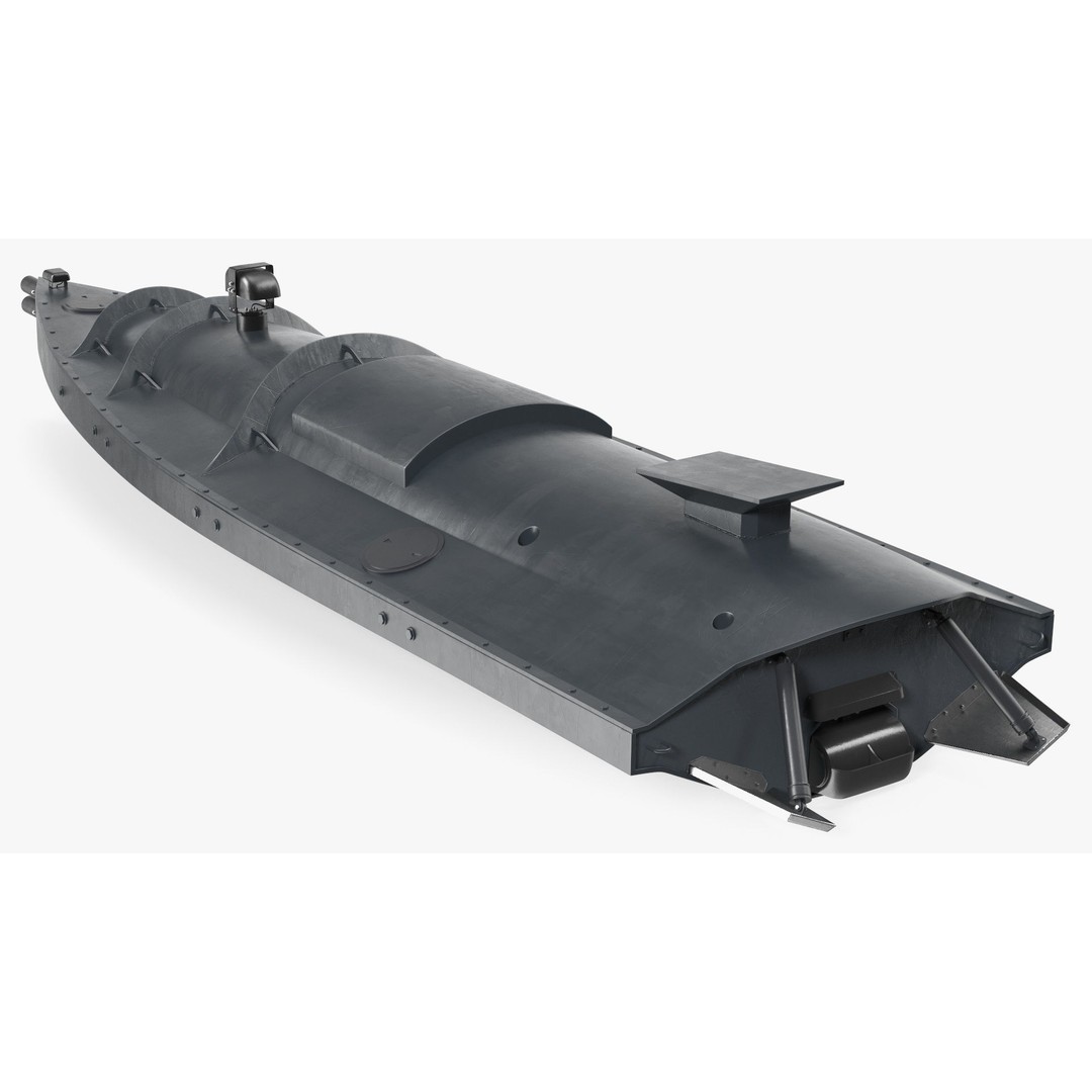 USV Drone 3D Model – High Poly Autonomous Watercraft, FBX & More - View 10