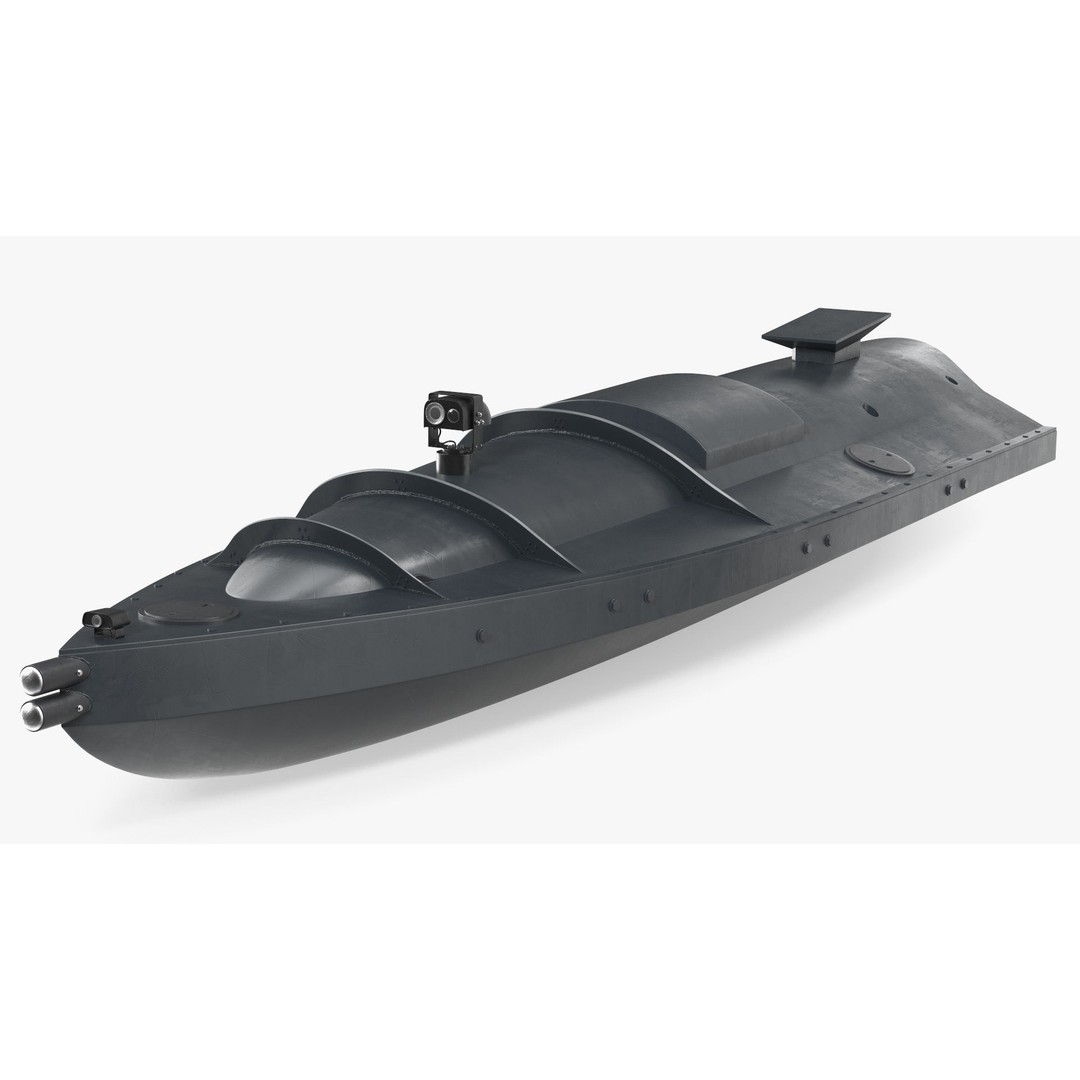 USV Drone 3D Model – High Poly Autonomous Watercraft, FBX & More - View 2