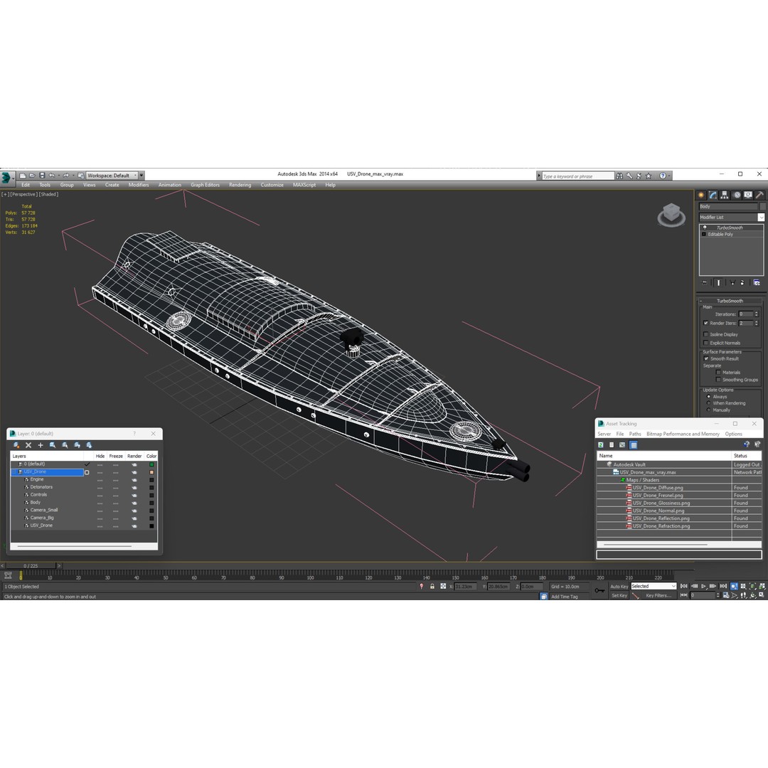 USV Drone 3D Model – High Poly Autonomous Watercraft, FBX & More - View 21