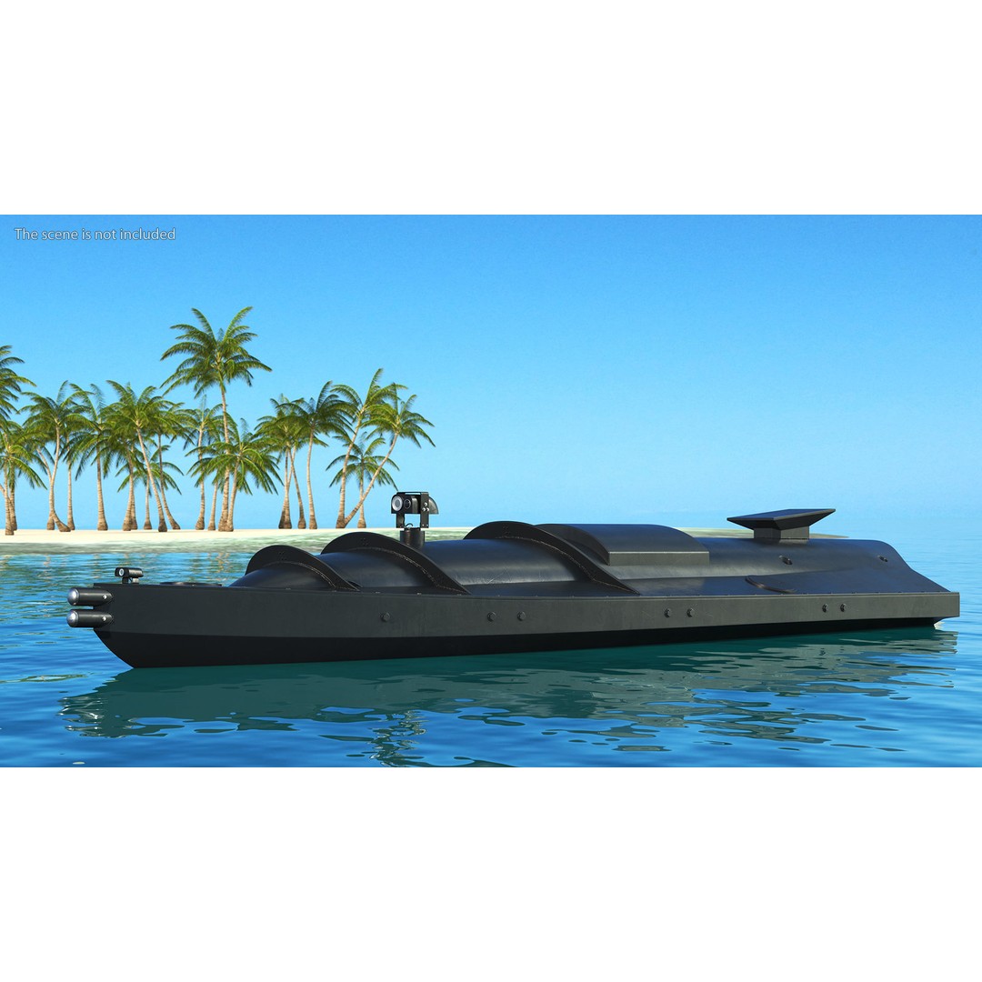 USV Drone 3D Model – High Poly Autonomous Watercraft, FBX & More - View 5