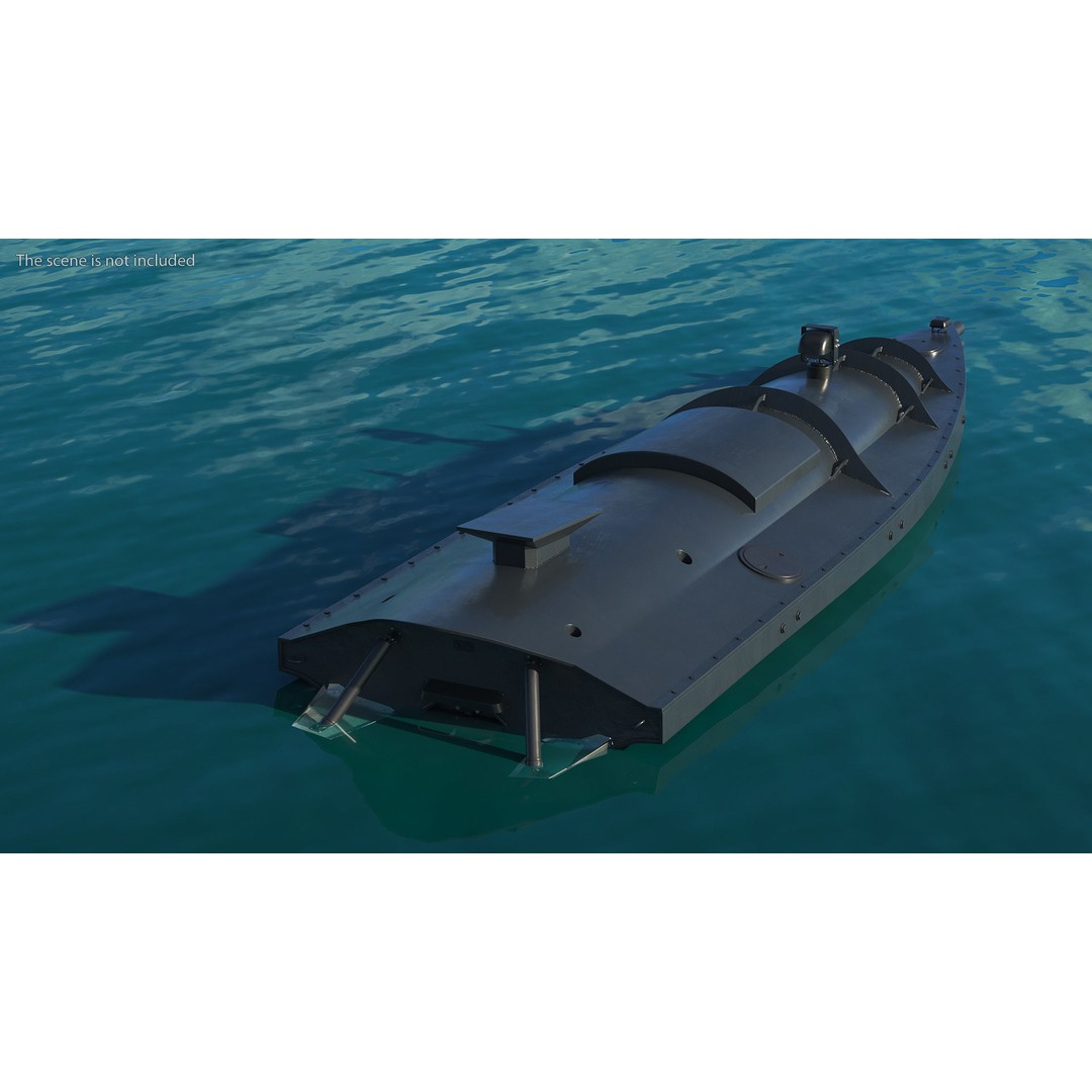 USV Drone 3D Model – High Poly Autonomous Watercraft, FBX & More - View 6