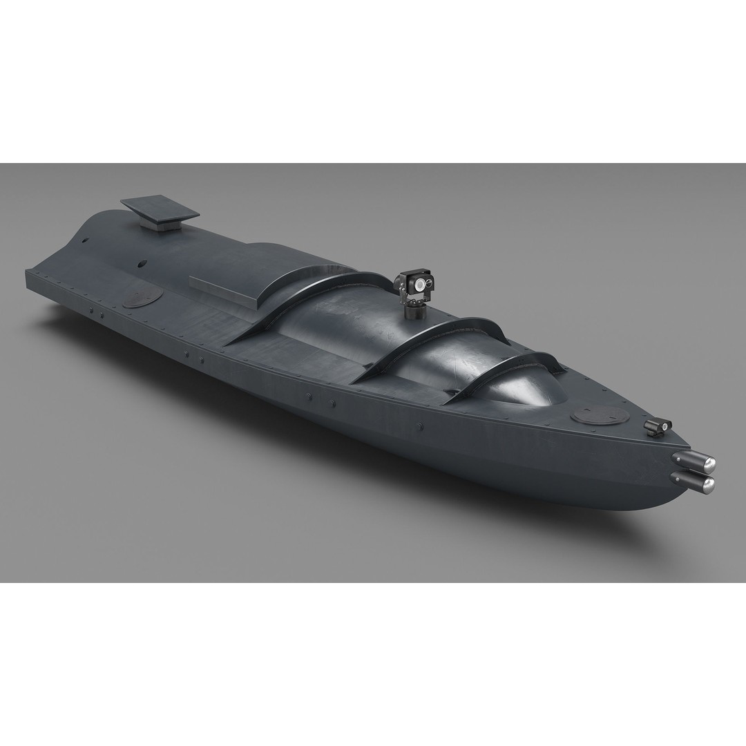 USV Drone 3D Model – High Poly Autonomous Watercraft, FBX & More - View 8