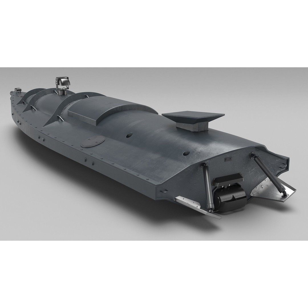 USV Drone 3D Model – High Poly Autonomous Watercraft, FBX & More - View 9