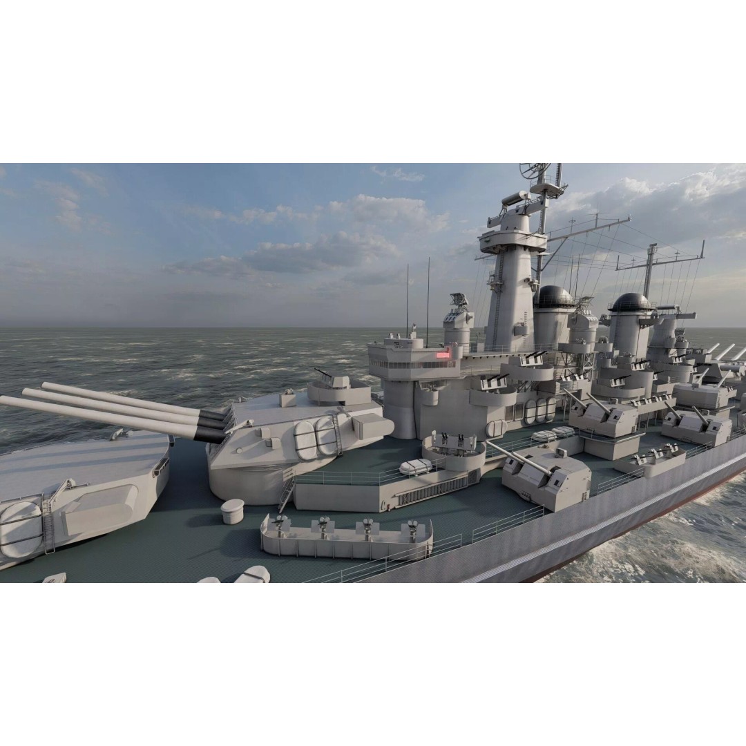 Montana Class Battleship 3D Model – Detailed Military Vessel for Archviz - View 14
