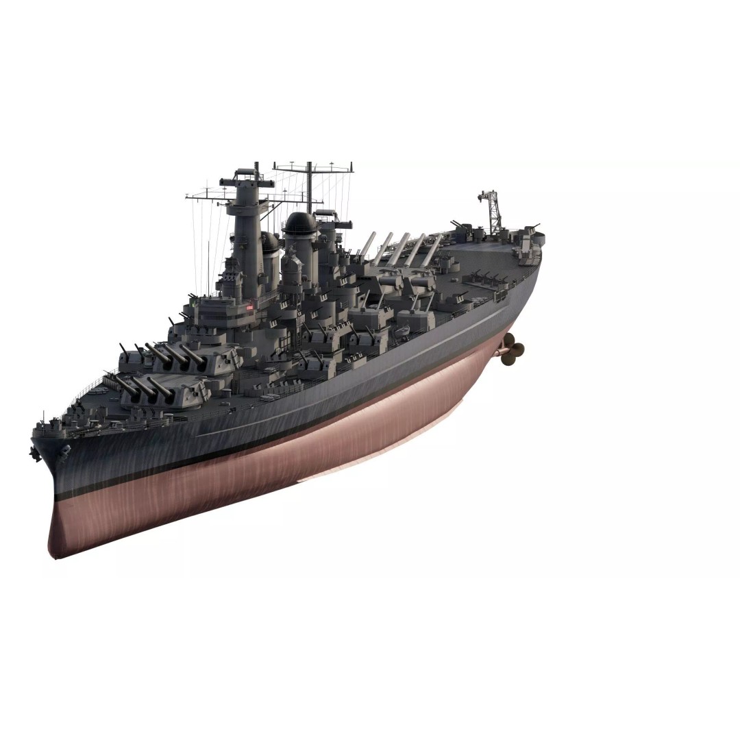 Montana Class Battleship 3D Model – Detailed Military Vessel for Archviz - View 2