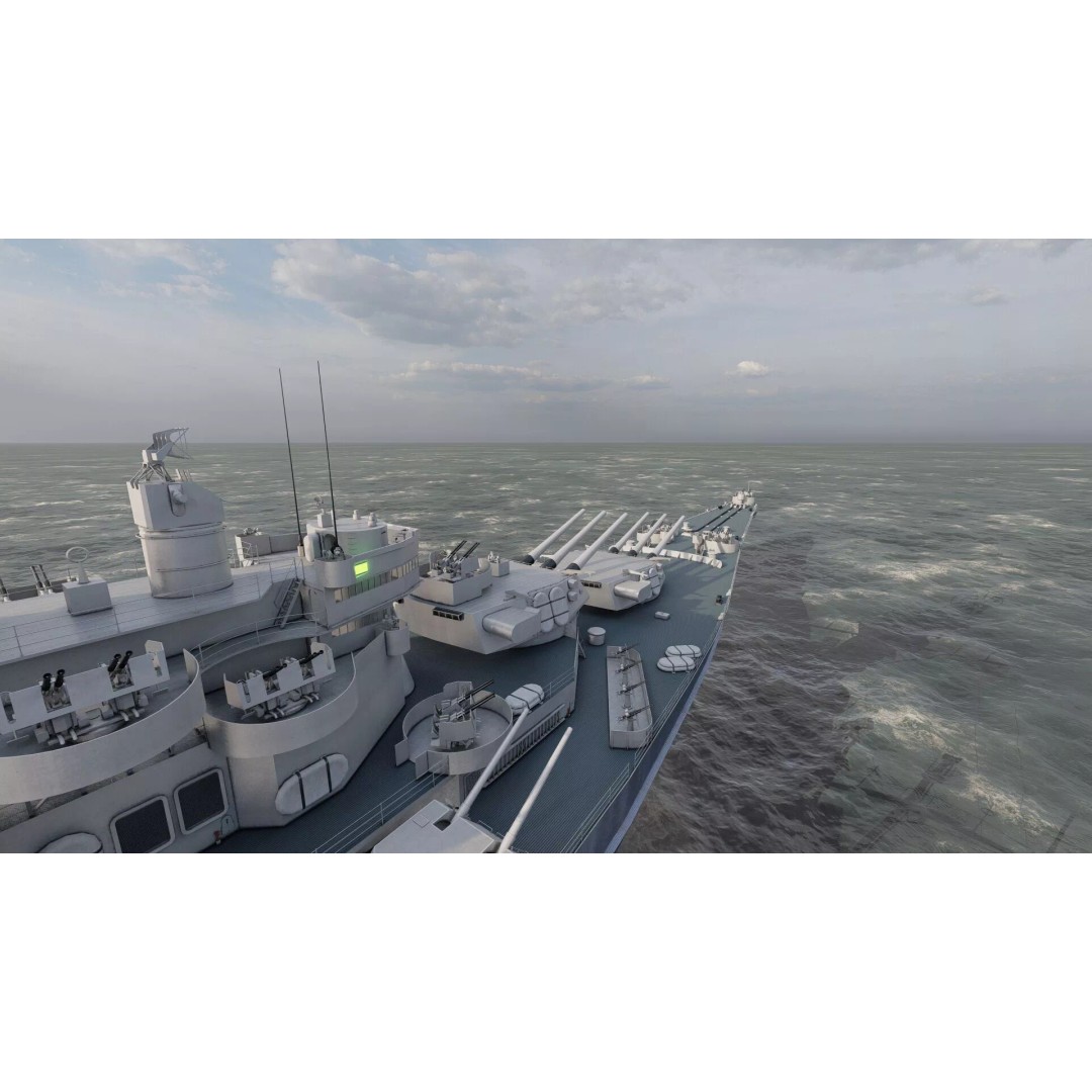 Montana Class Battleship 3D Model – Detailed Military Vessel for Archviz - View 25