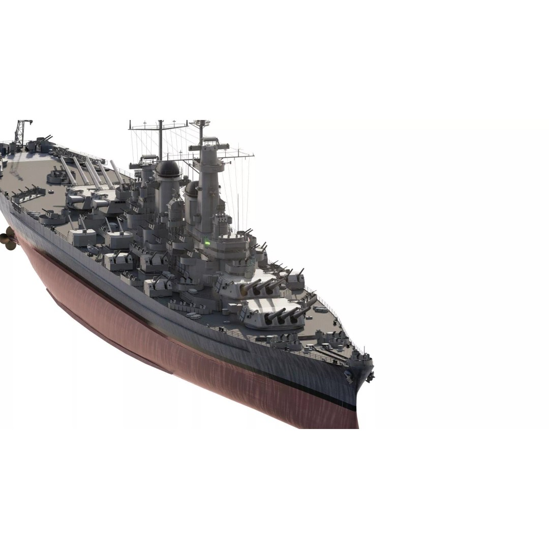 Montana Class Battleship 3D Model – Detailed Military Vessel for Archviz - View 3