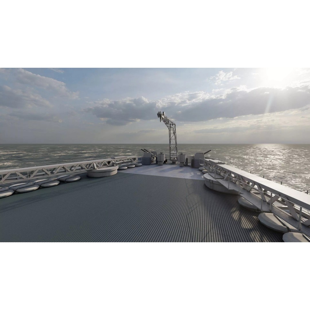 Montana Class Battleship 3D Model – Detailed Military Vessel for Archviz - View 41