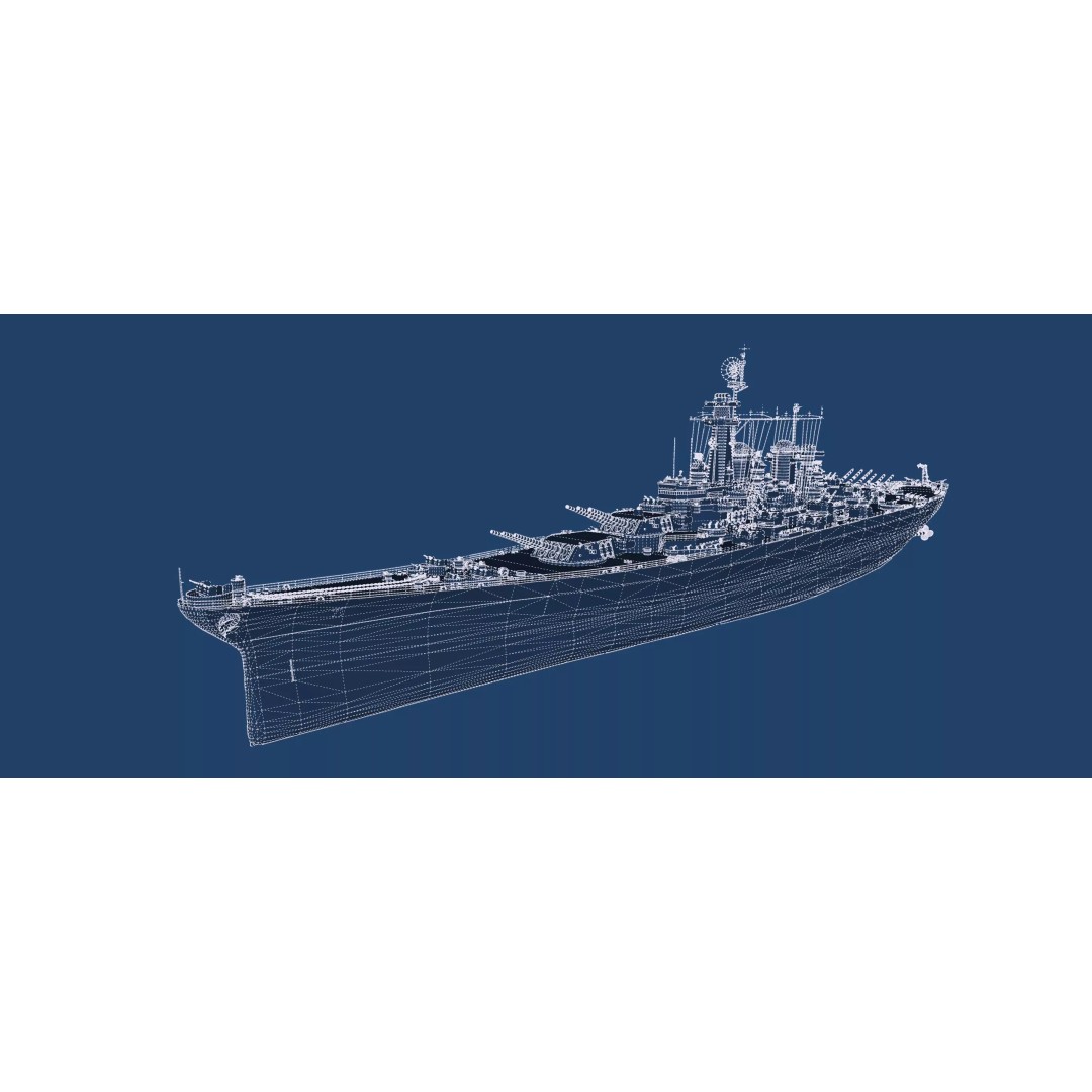 Montana Class Battleship 3D Model – Detailed Military Vessel for Archviz - View 50