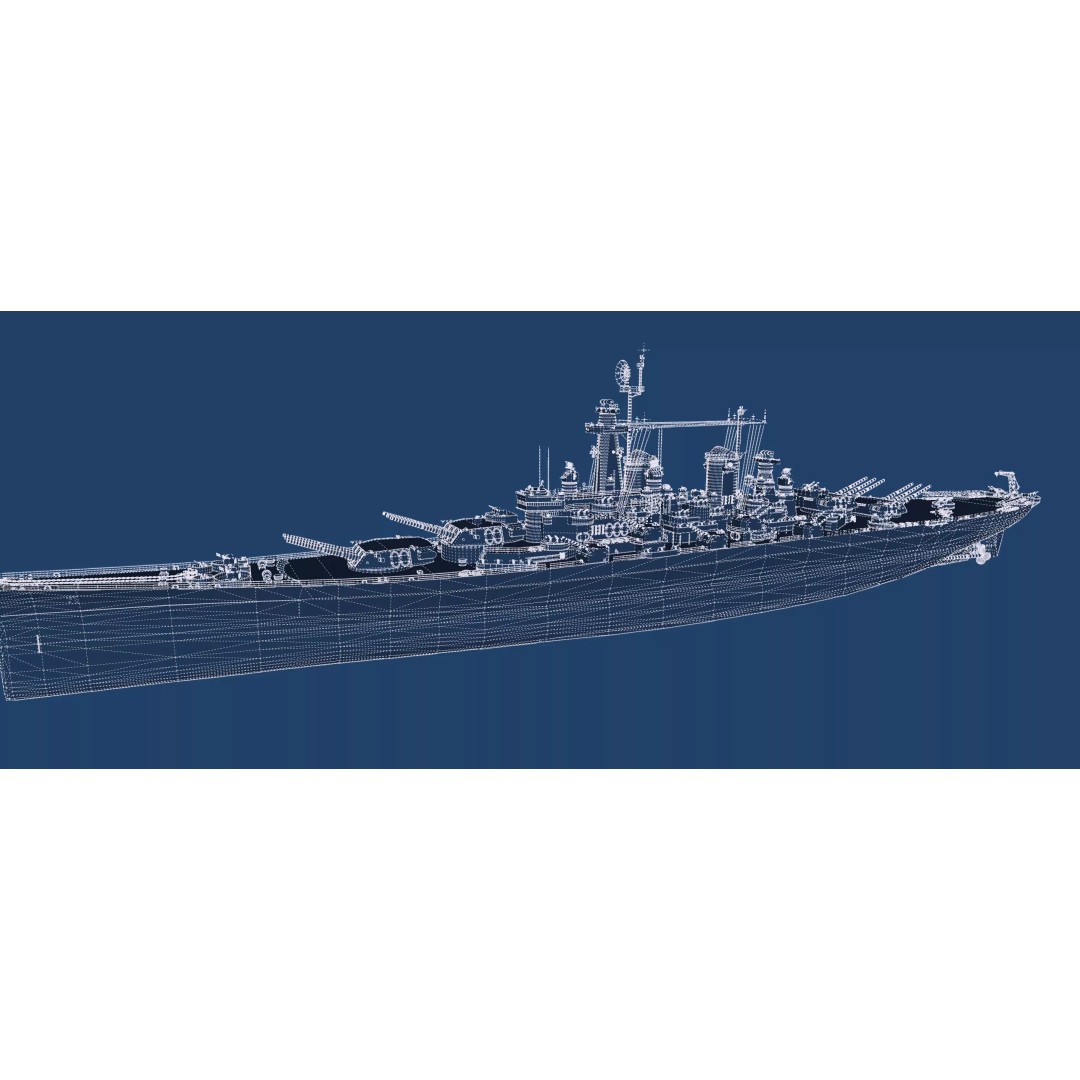 Montana Class Battleship 3D Model – Detailed Military Vessel for Archviz - View 51
