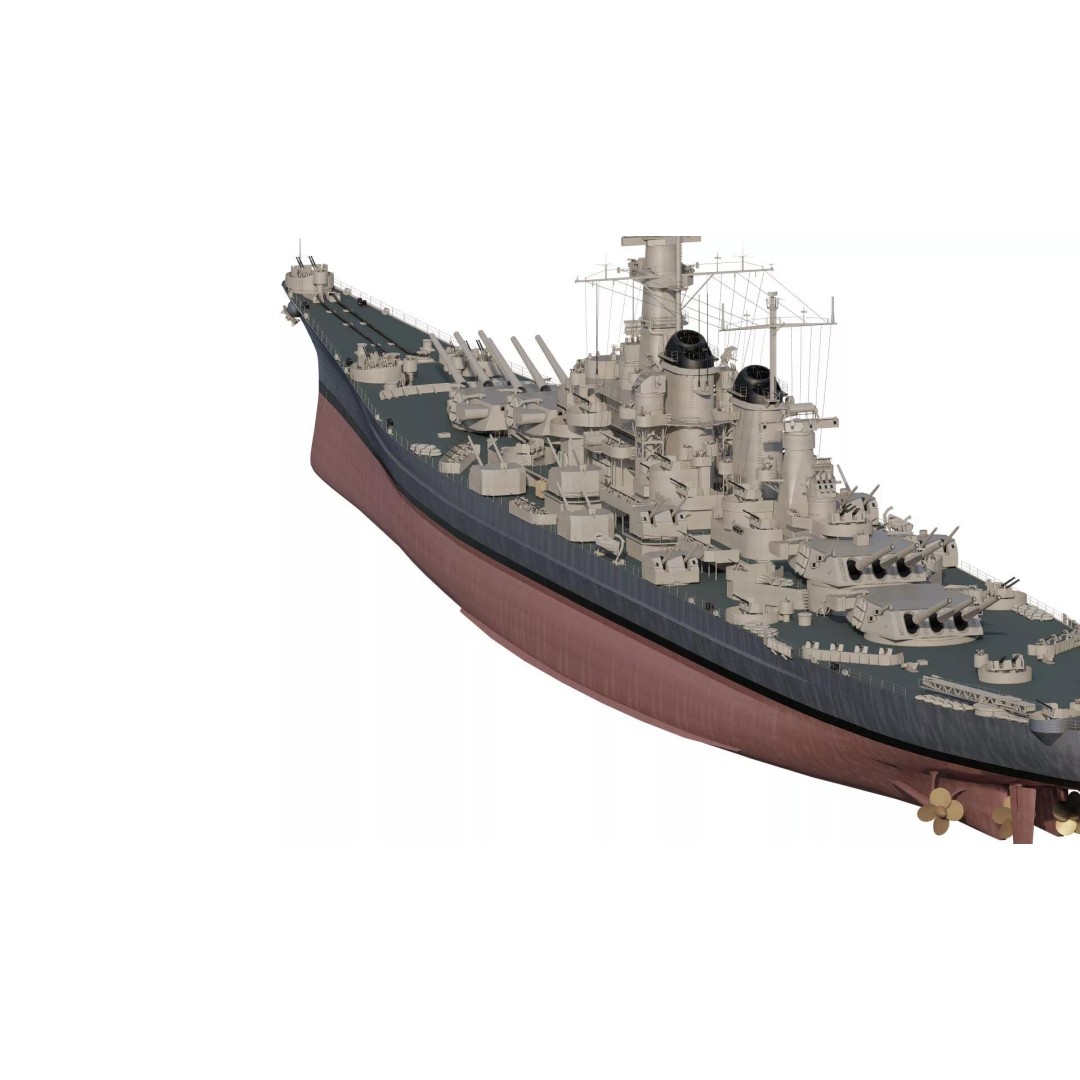 Montana Class Battleship 3D Model – Detailed Military Vessel for Archviz - View 7