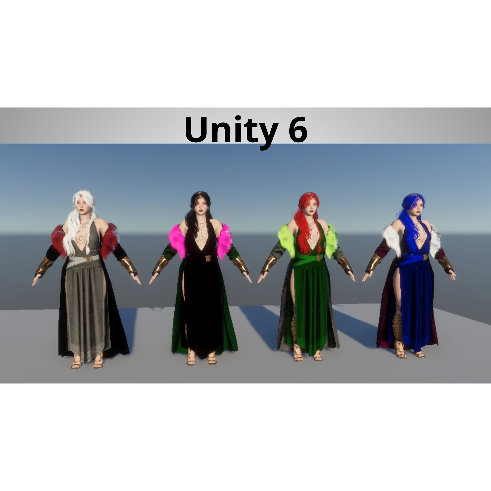 Nordic Wizard - Low-Poly Game-Ready 3D Model - View 12