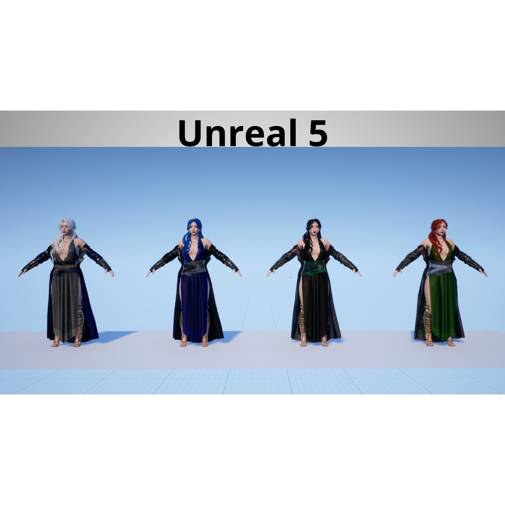 Nordic Wizard - Low-Poly Game-Ready 3D Model - View 13