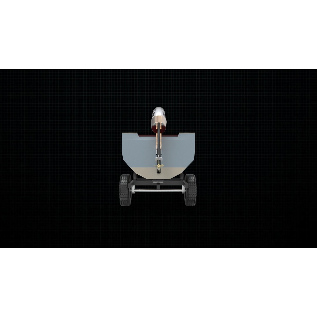 Boat Trailer 3D Model – PBR Game-Ready Asset, FBX - View 6