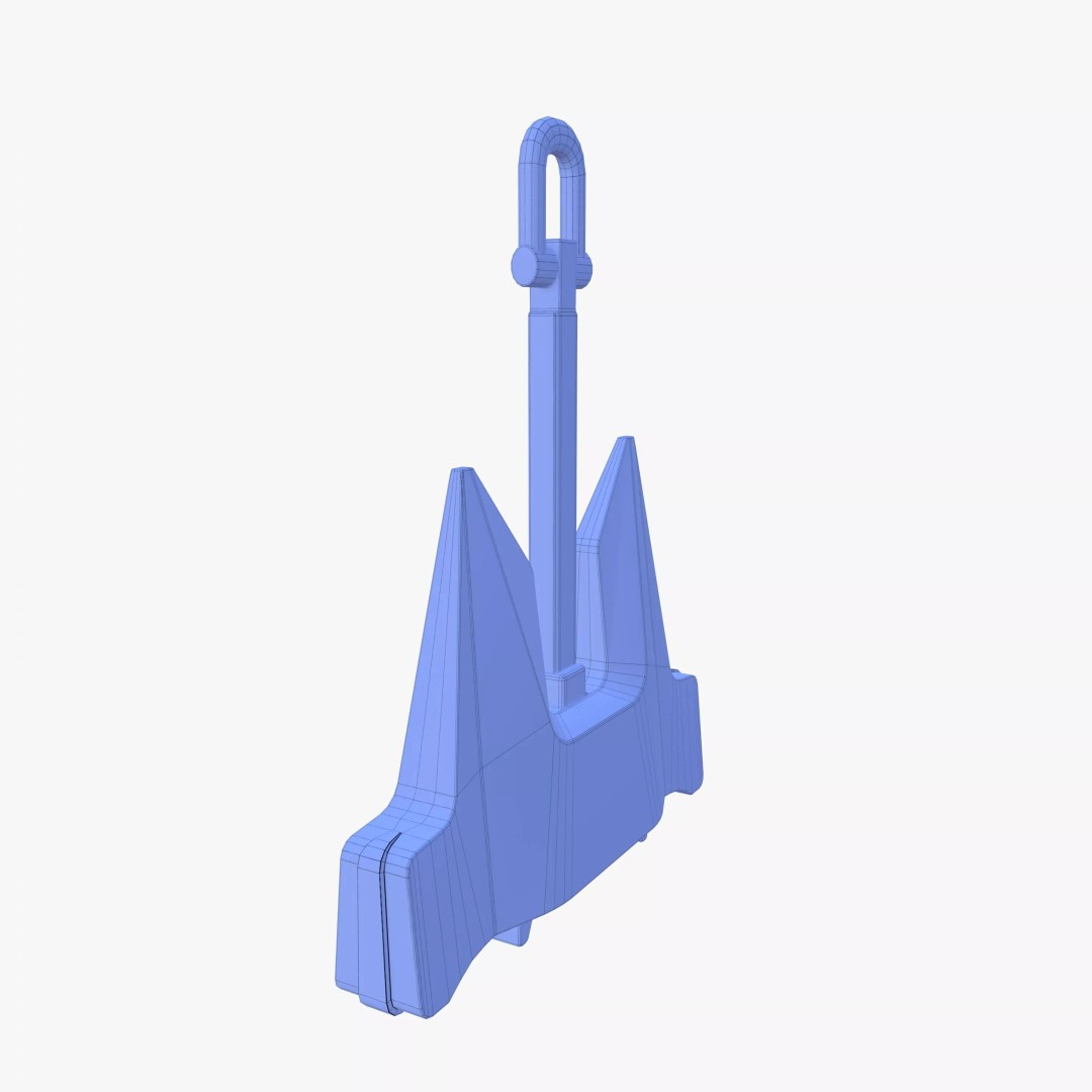 Anchor 3D Model – PBR Textured Industrial Asset, FBX, OBJ, Blender - View 17