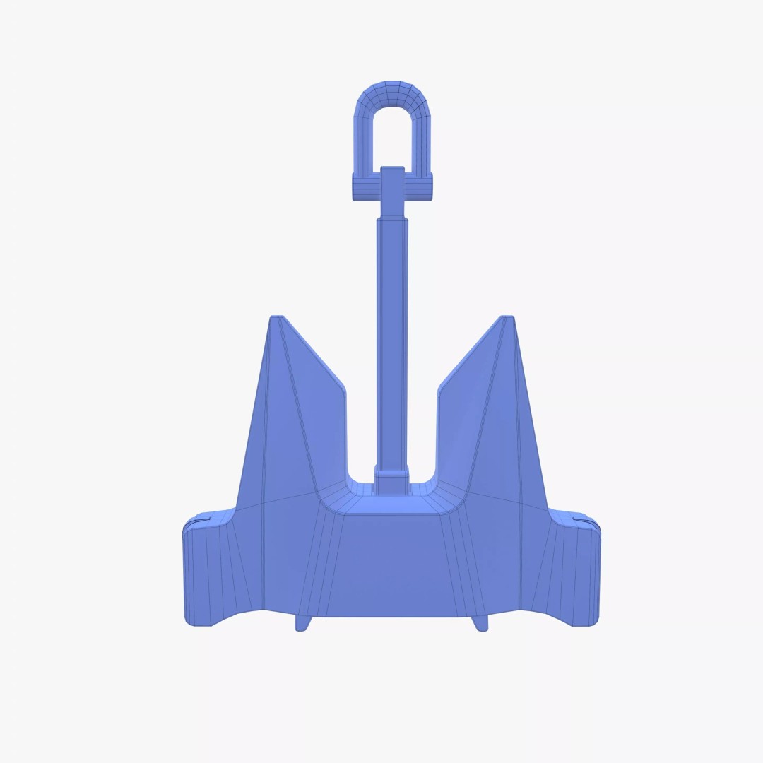 Anchor 3D Model – PBR Textured Industrial Asset, FBX, OBJ, Blender - View 19