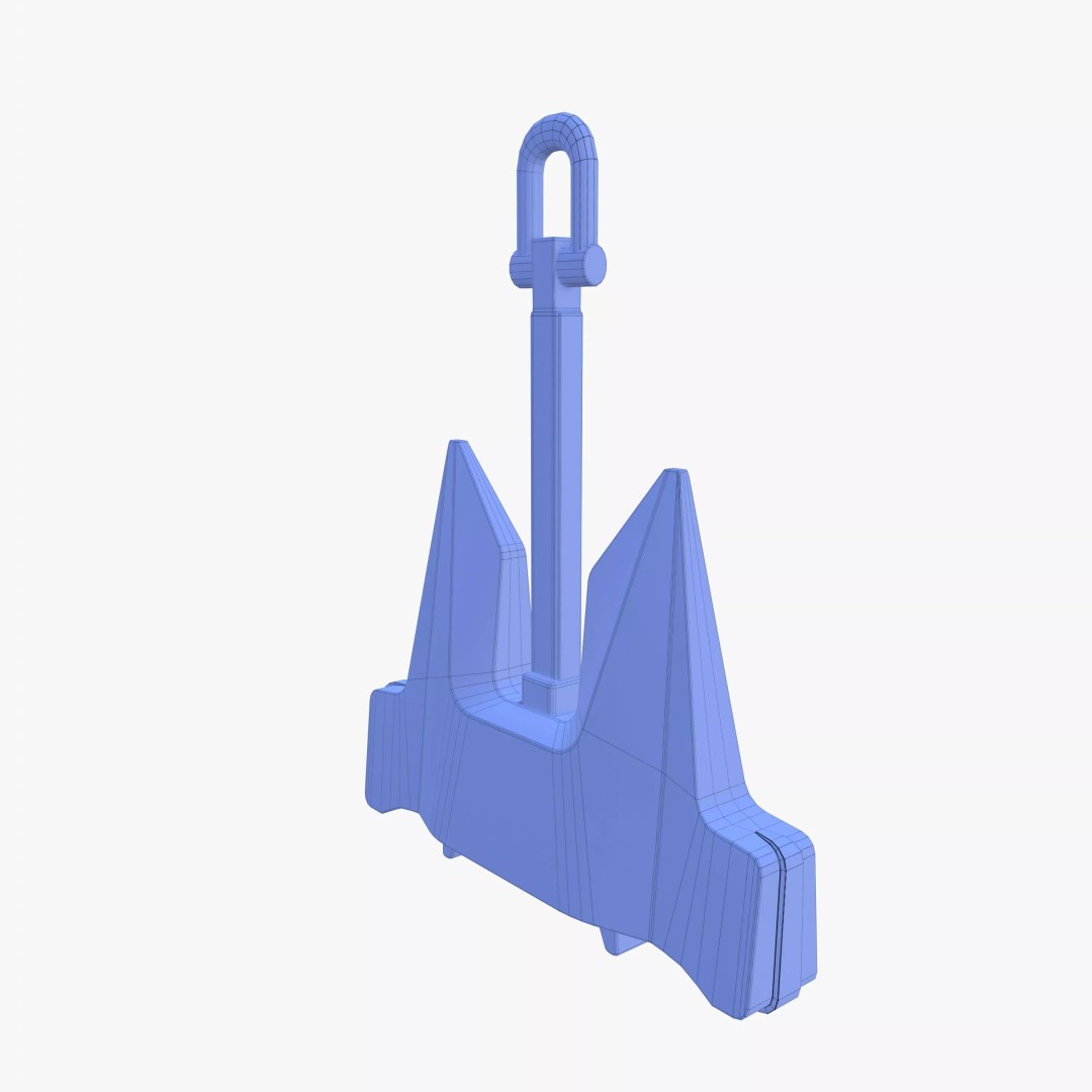 Anchor 3D Model – PBR Textured Industrial Asset, FBX, OBJ, Blender - View 20