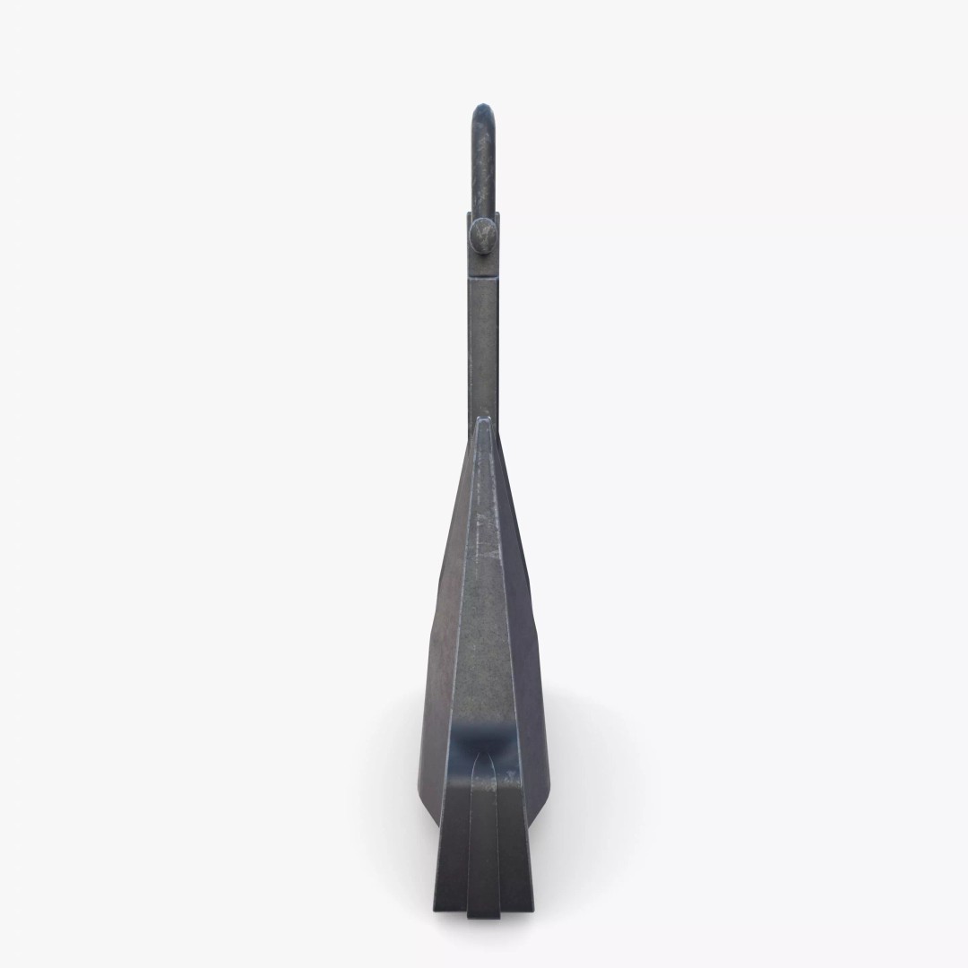 Anchor 3D Model – PBR Textured Industrial Asset, FBX, OBJ, Blender - View 9