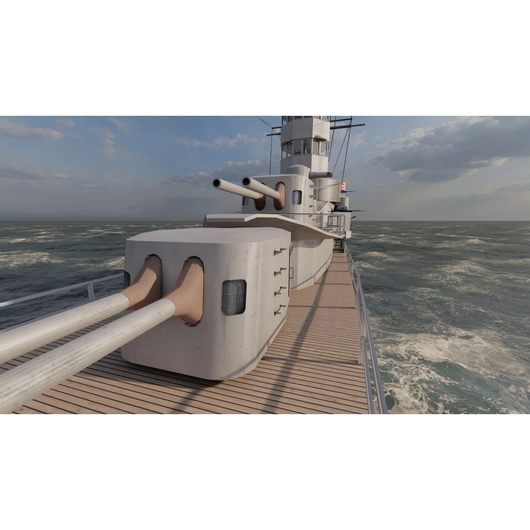 Kagero Class Warship 3D Model – Detailed Naval Vessel for Archviz - View 25