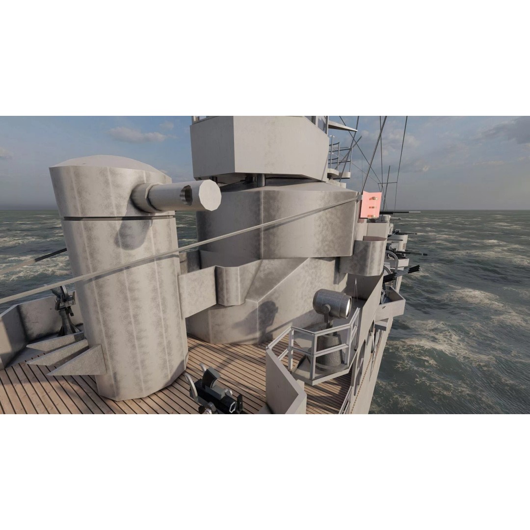 Kagero Class Warship 3D Model – Detailed Naval Vessel for Archviz - View 28