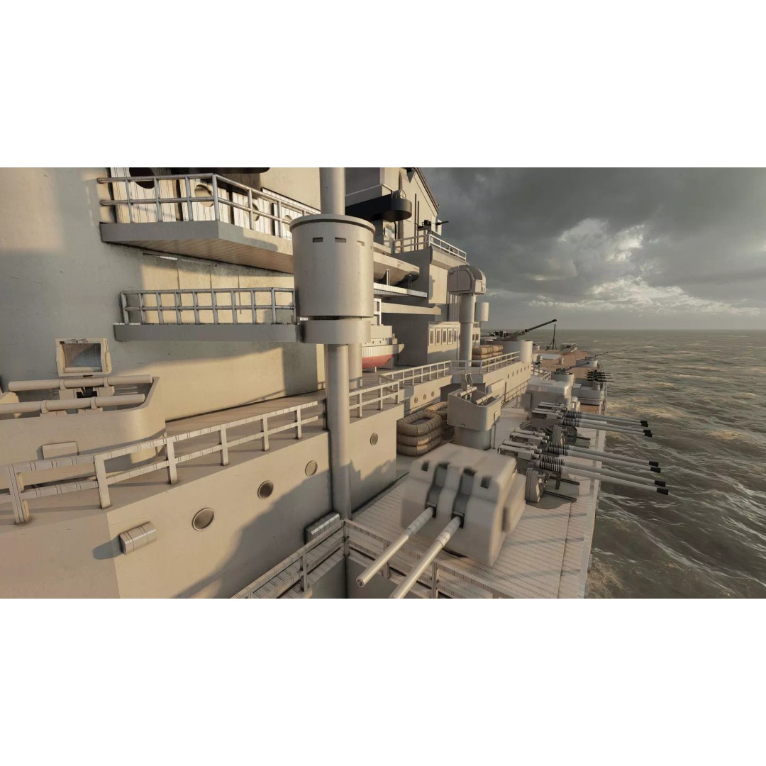 French Navy Battleship 3D Model – Detailed Military Vessel, Lumion Ready - View 30