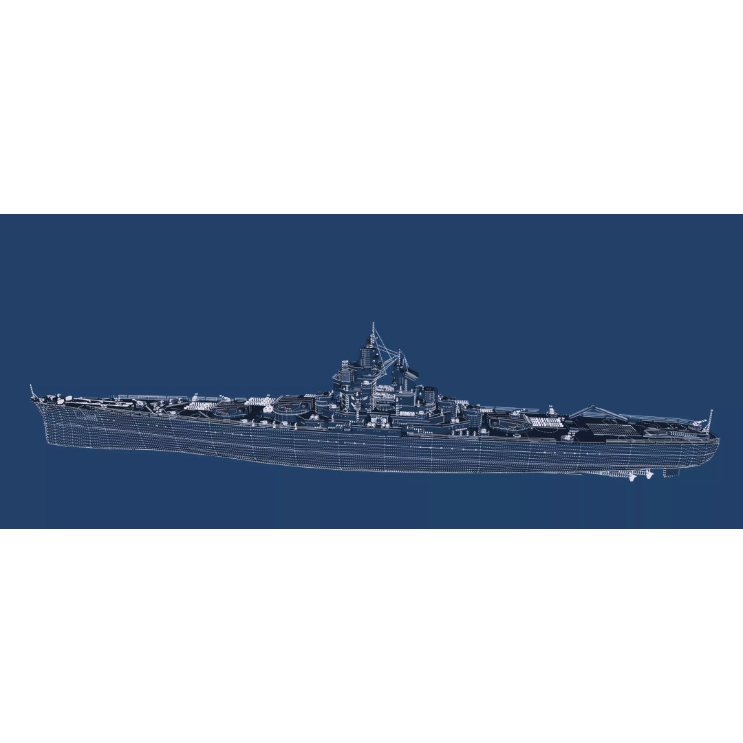 French Navy Battleship 3D Model – Detailed Military Vessel, Lumion Ready - View 49