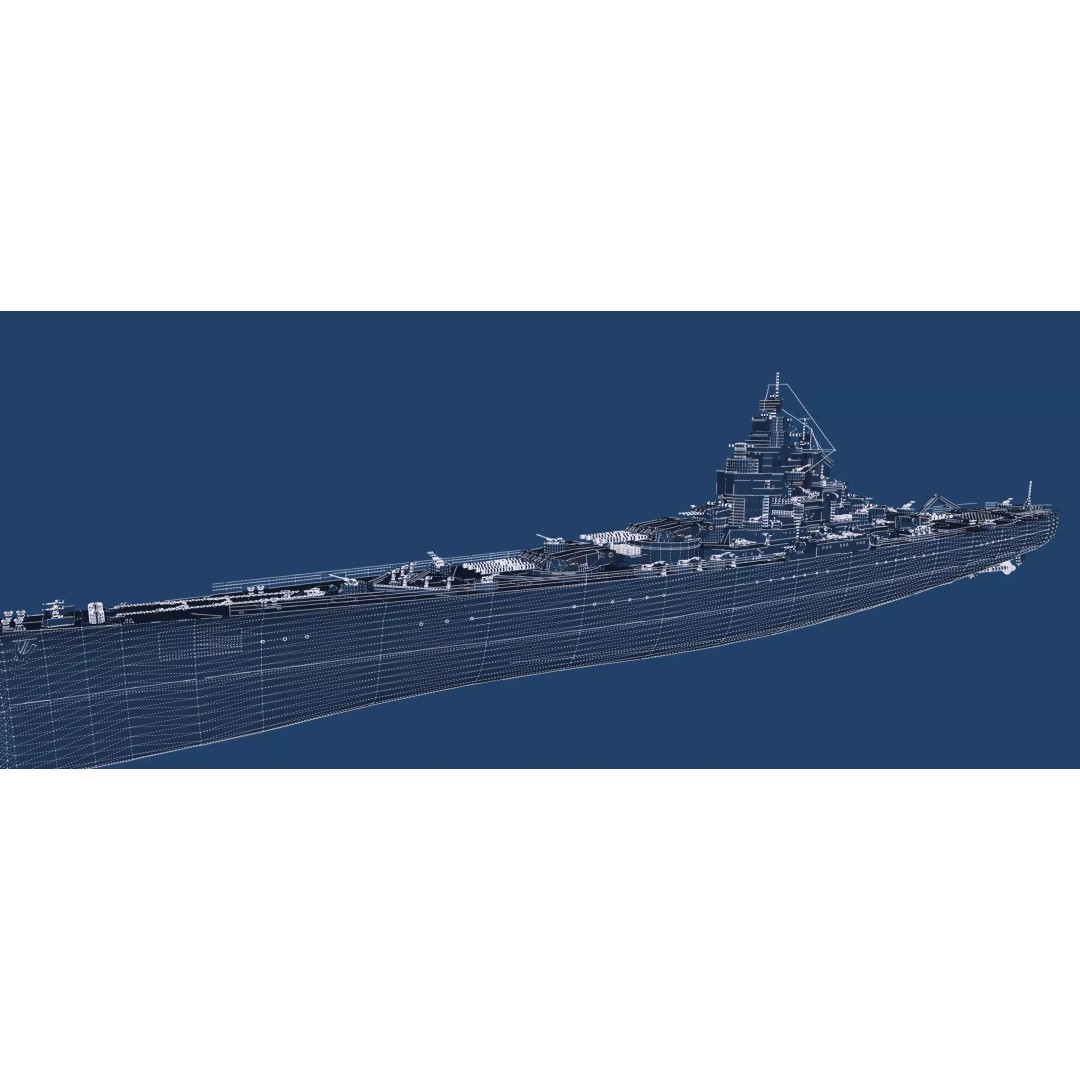 French Navy Battleship 3D Model – Detailed Military Vessel, Lumion Ready - View 50