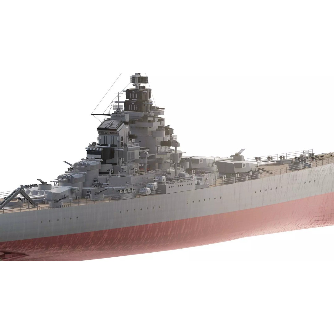 French Navy Battleship 3D Model – Detailed Military Vessel, Lumion Ready - View 6