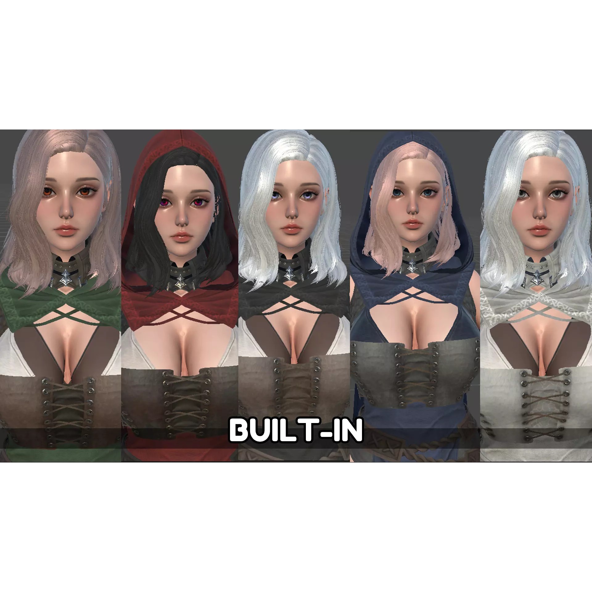 Archer Girl Sena - Low-Poly Game-Ready 3D Model - View 18