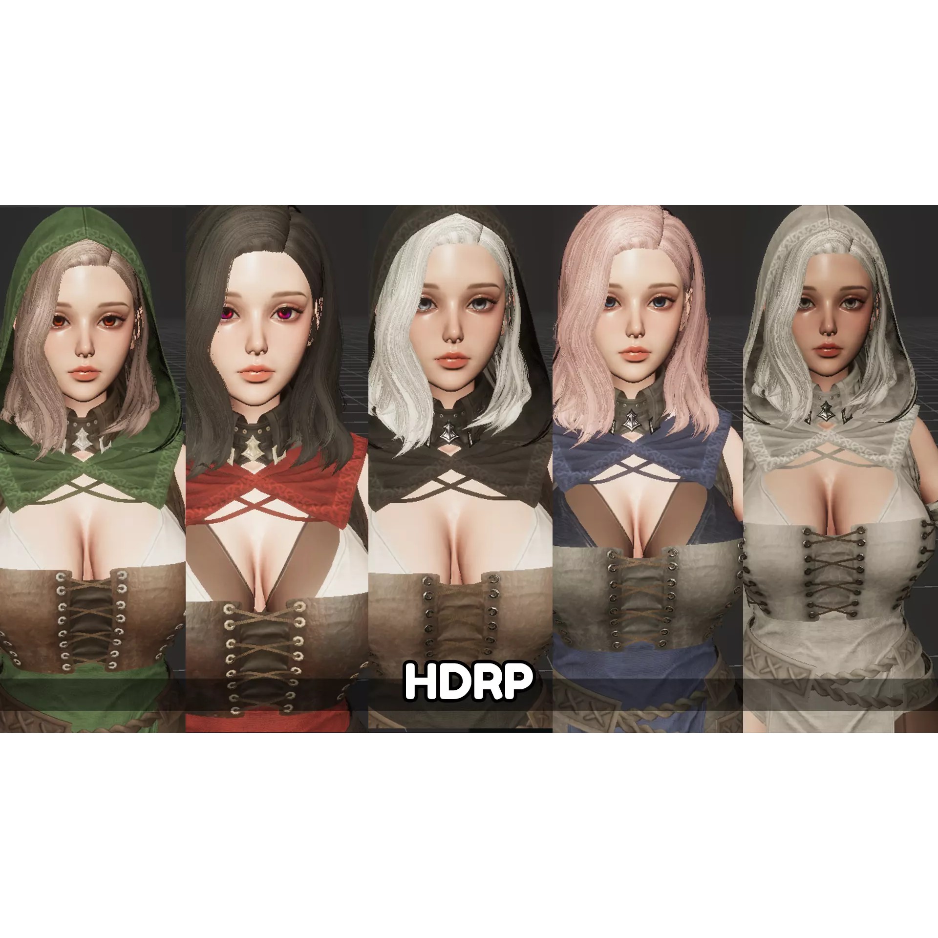 Archer Girl Sena - Low-Poly Game-Ready 3D Model - View 19