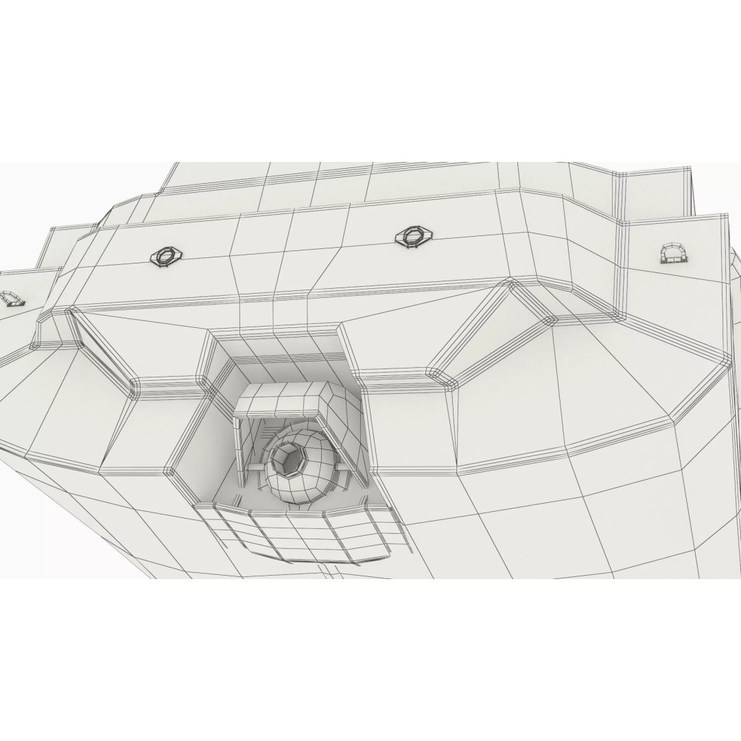 Military Naval Drone Boat 3D Model – PBR Unmanned Vessel, FBX - View 20