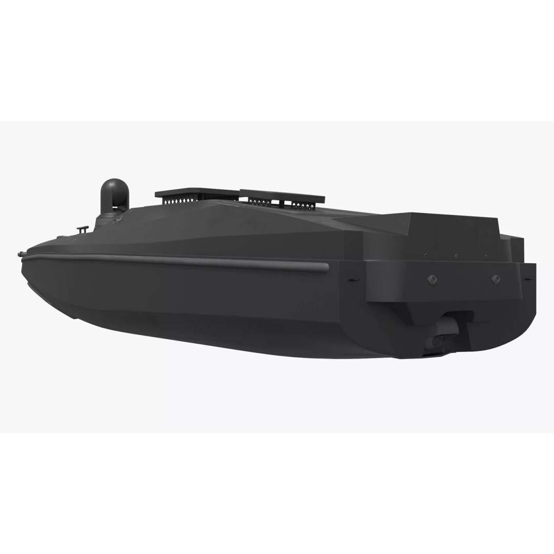 Military Naval Drone Boat 3D Model – PBR Unmanned Vessel, FBX - View 5