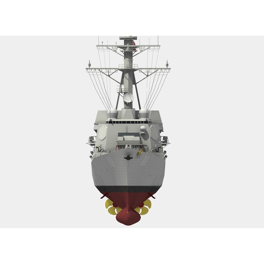 USS Spruance 3D Model – Detailed Military Watercraft, FBX & OBJ - View 24