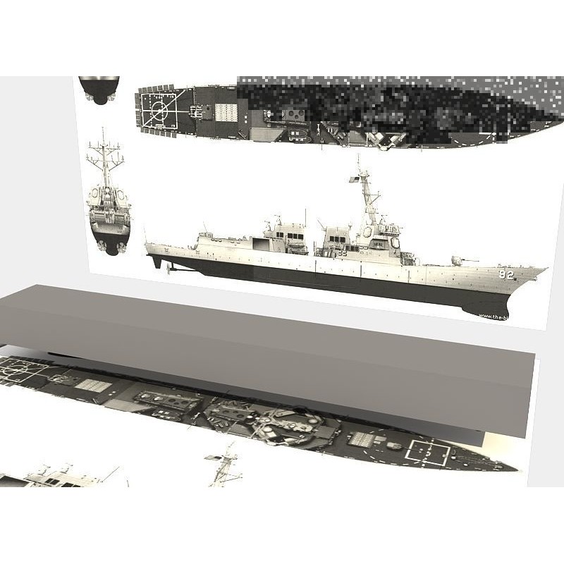 USS Spruance 3D Model – Detailed Military Watercraft, FBX & OBJ - View 26