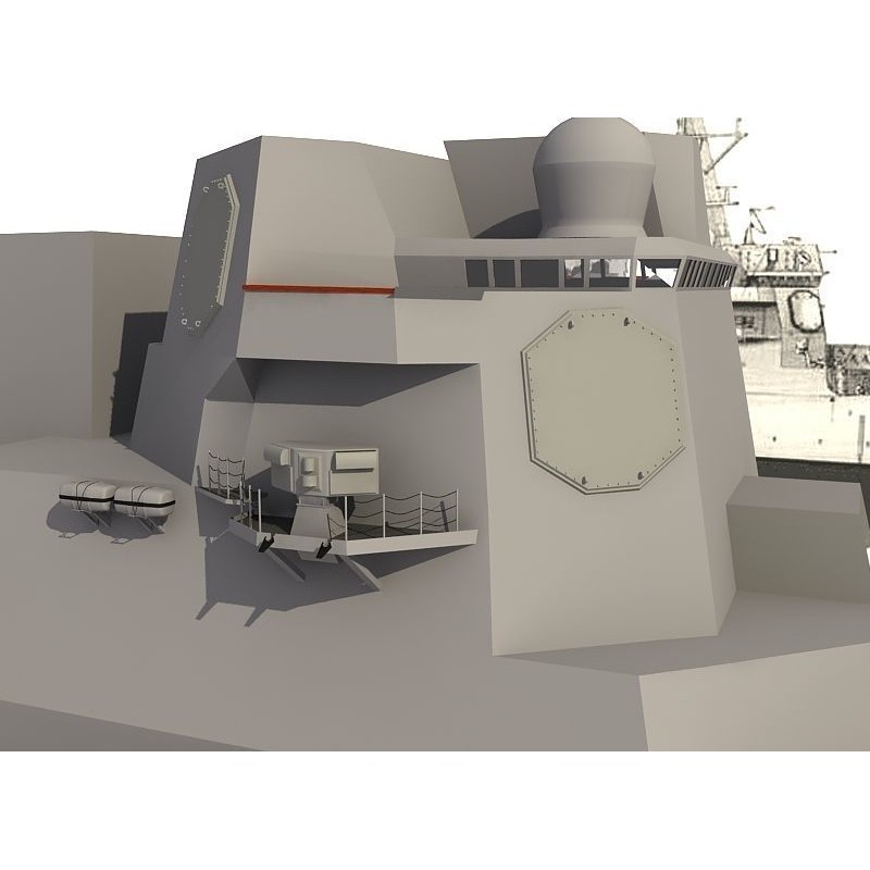 USS Spruance 3D Model – Detailed Military Watercraft, FBX & OBJ - View 32