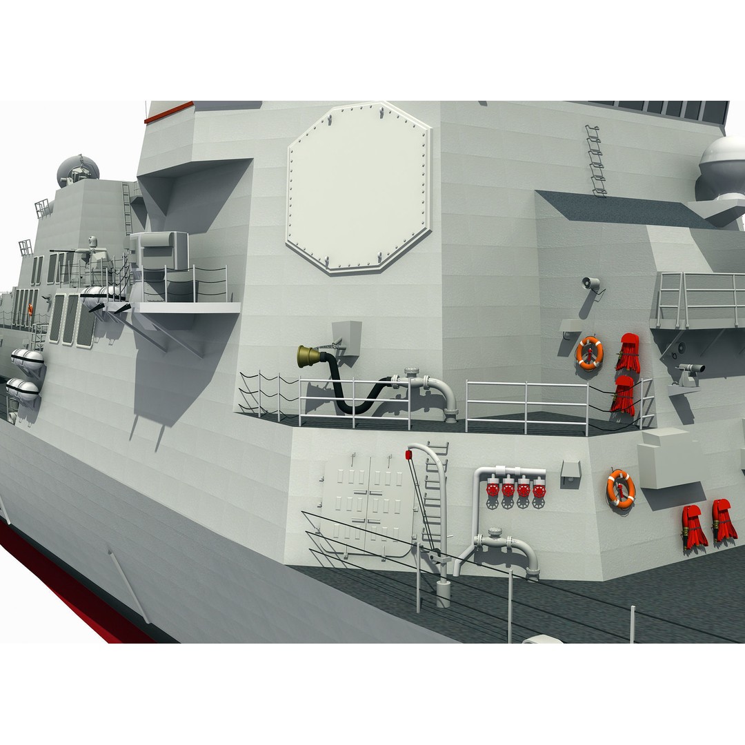 USS Spruance 3D Model – Detailed Military Watercraft, FBX & OBJ - View 5