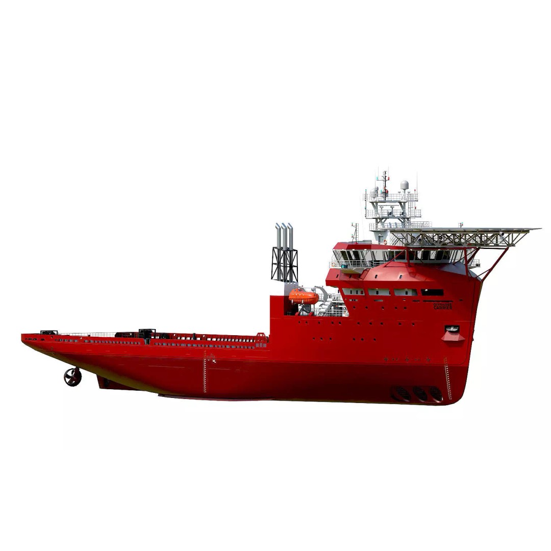 Offshore Carrier 3D Model – High-Detail Platform Supply Vessel, FBX - View 4