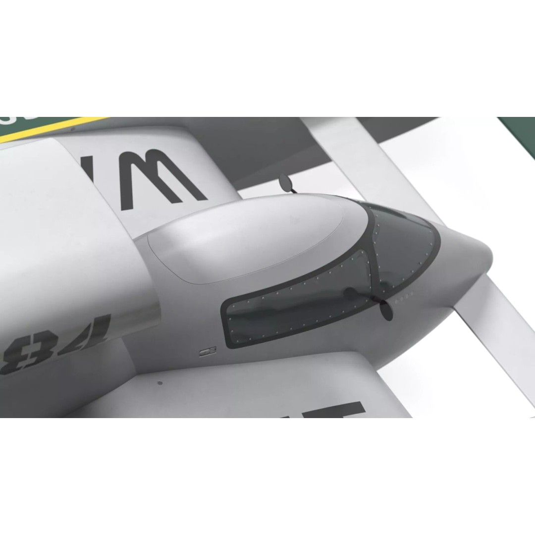 Aerodynamic Speed Hydroplane 3D Model – High-Quality Racing Watercraft, FBX - View 11