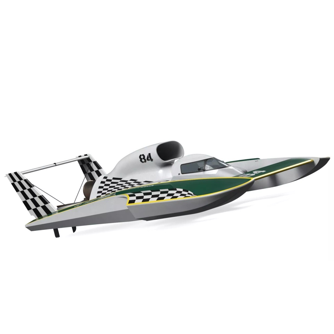 Aerodynamic Speed Hydroplane 3D Model – High-Quality Racing Watercraft, FBX - View 6