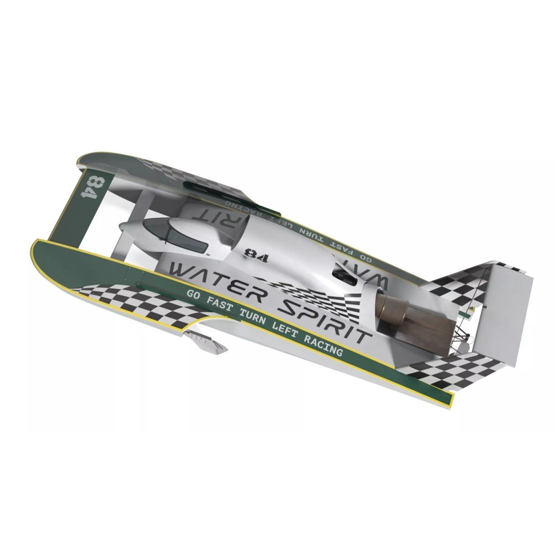 Aerodynamic Speed Hydroplane 3D Model – High-Quality Racing Watercraft, FBX - View 8