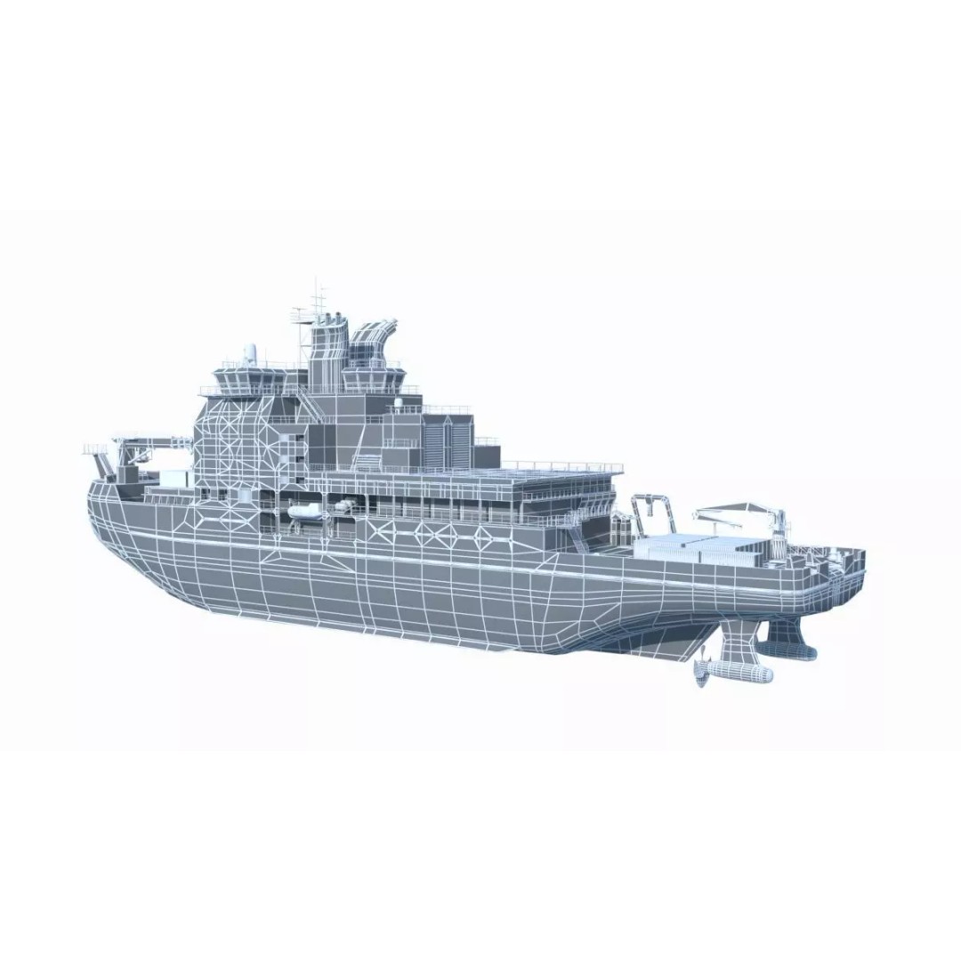 Xuelong-2 Polar Icebreaker 3D Model – High Poly PBR Asset, FBX - View 16