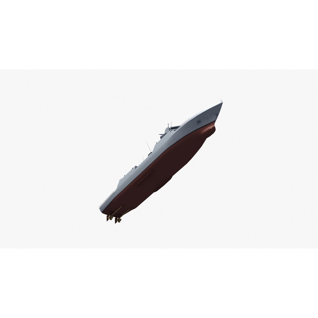 HNLMS Evertsen Frigate 3D Model – Military Watercraft, FBX, Game Ready