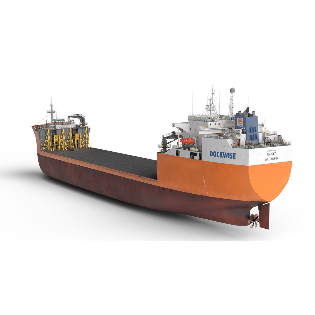 Heavy Load Carrier MV Target 3D Model – High Poly Vessel, PBR Textures - View 10
