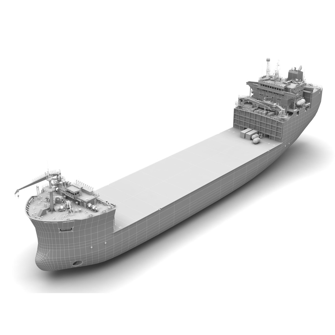 Heavy Load Carrier MV Target 3D Model – High Poly Vessel, PBR Textures - View 13